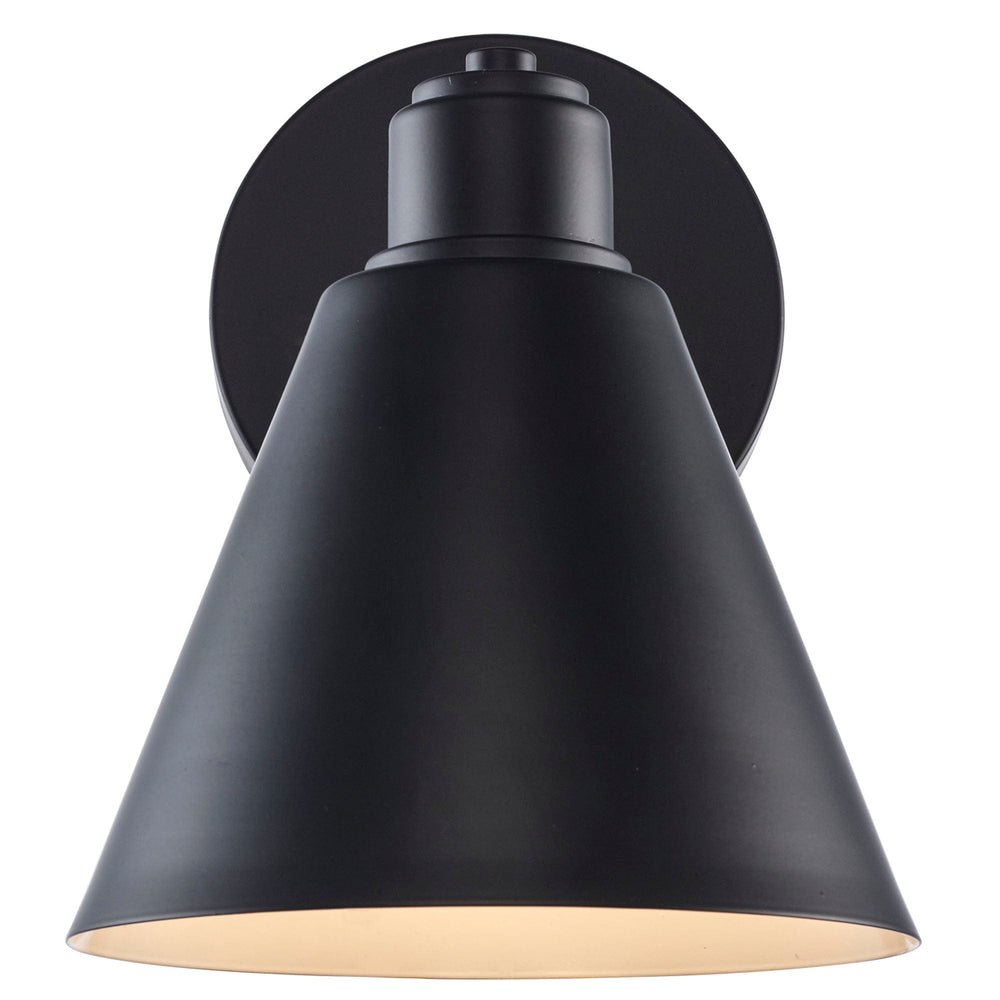 Trans Globe ForgeLume 1 - Light Dimmable Wall Sconce Light Metalshades - Black