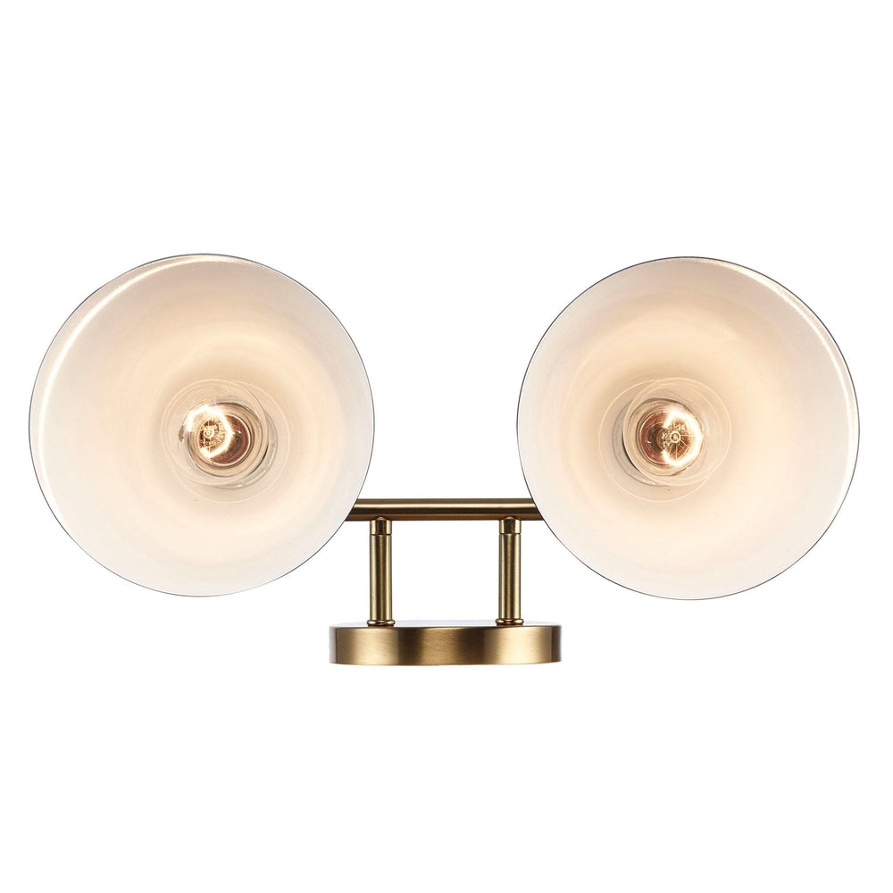 Trans Globe ForgeLume 2 - Light Dimmable Vanity Light Metalshades - Antique Gold /Black(Copy)