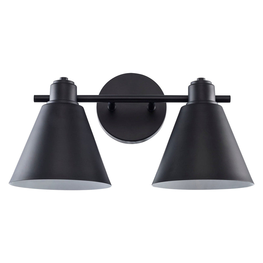 Trans Globe ForgeLume 2 - Light Dimmable Vanity Light Metalshades - Black