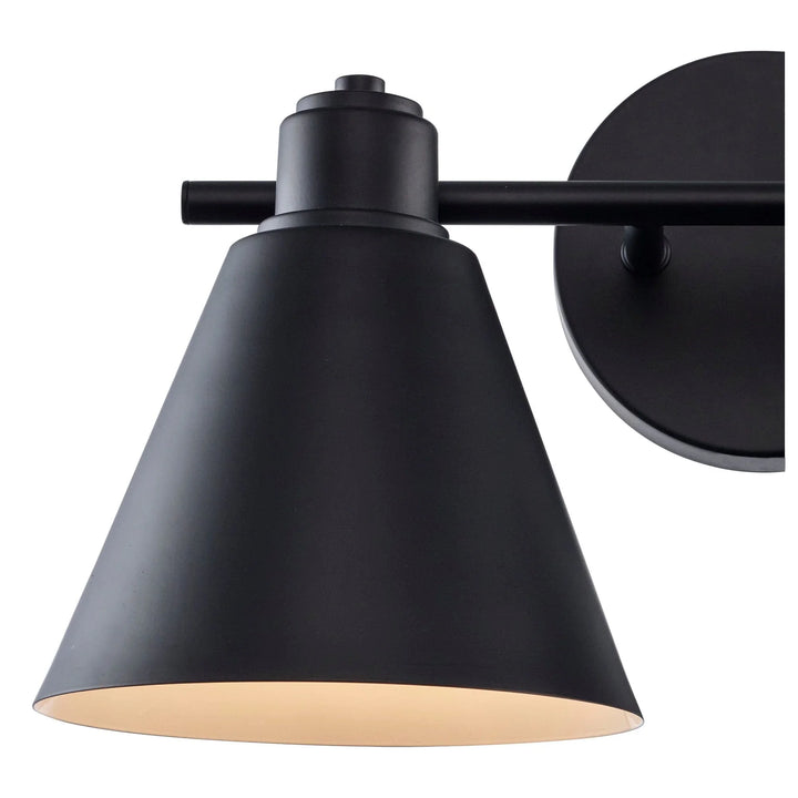 Trans Globe ForgeLume 2 - Light Dimmable Vanity Light Metalshades - Black