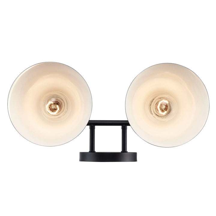 Trans Globe ForgeLume 2 - Light Dimmable Vanity Light Metalshades - Black
