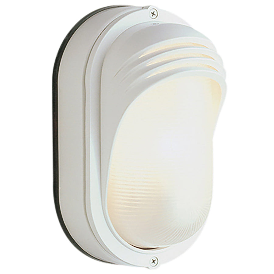 Trans Globe Fringe 8.5-In. High Oval Pocket Wall Lantern Light - White
