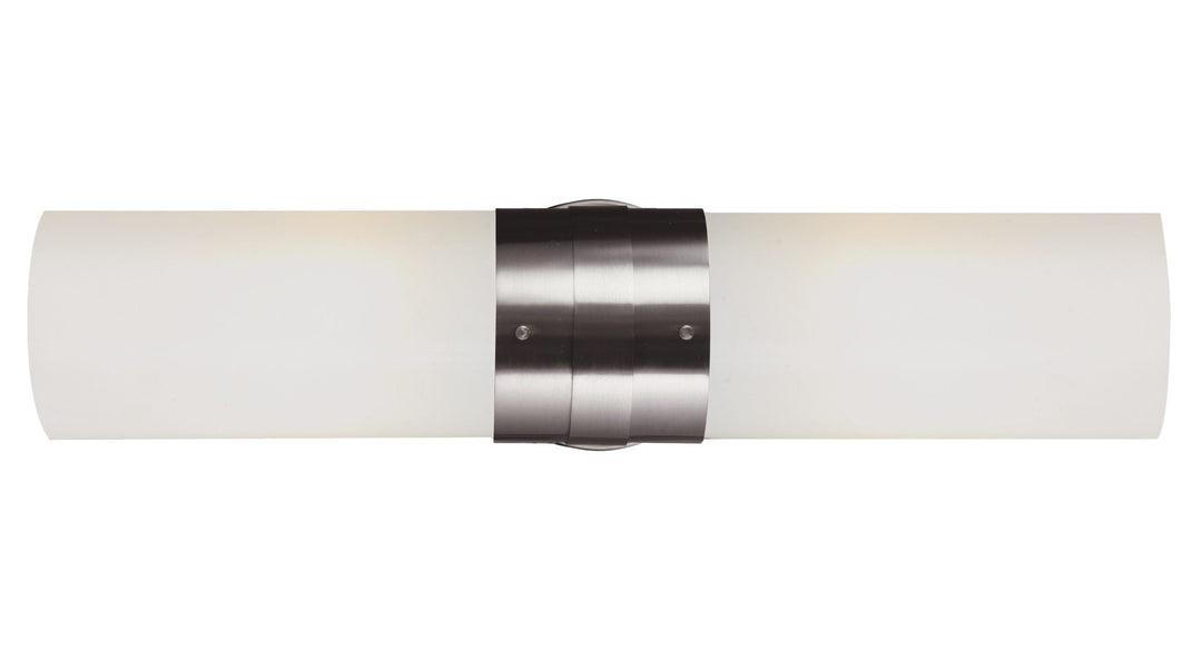 Trans Globe Fusion Reversible Tubular 20.5-inch Vanity Bar Light - Brushed Nickel