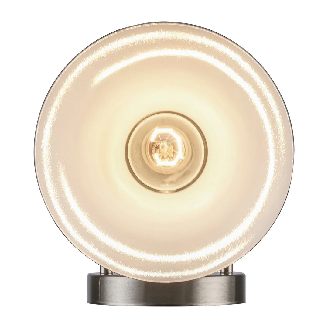 Trans Globe Gearshine 1 - Light Wall Sconce Flared Shade - Black / Brushed Nickel