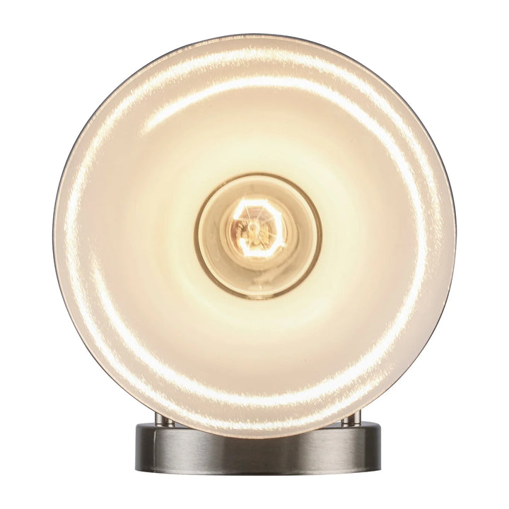 Trans Globe Gearshine 1 - Light Wall Sconce Flared Shade - Black / Brushed Nickel
