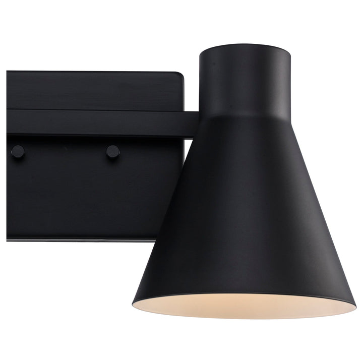 Trans Globe Gearshine 2 - Light Dimmable Vanity Flared Shade - Black