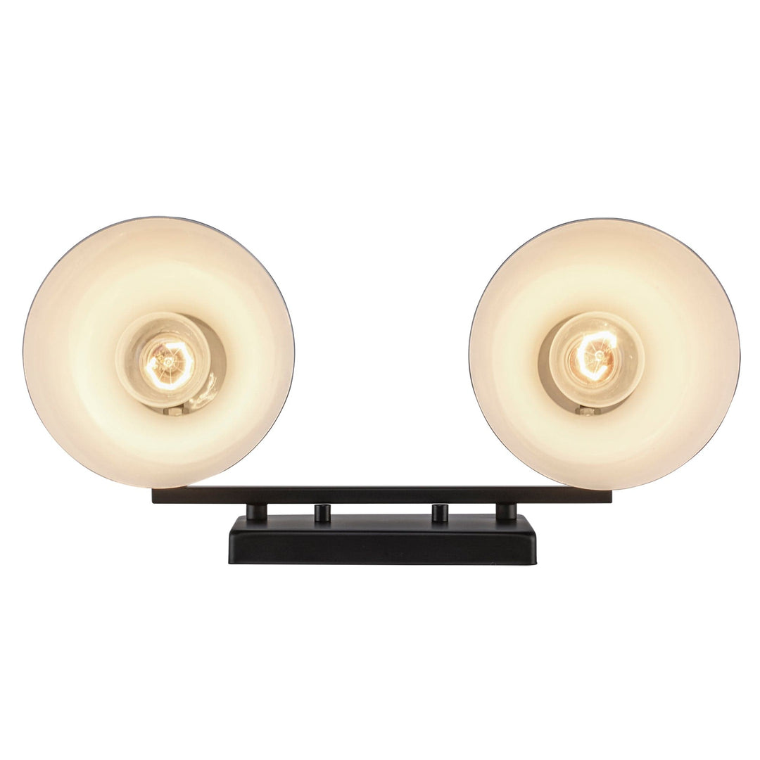 Trans Globe Gearshine 2 - Light Dimmable Vanity Flared Shade - Black