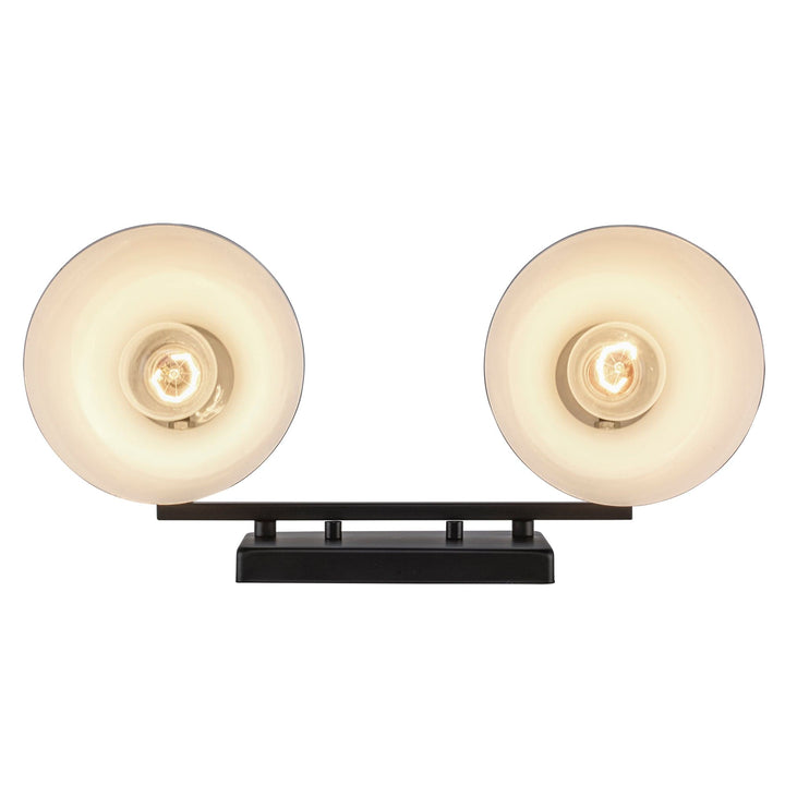 Trans Globe Gearshine 2 - Light Dimmable Vanity Flared Shade - Black