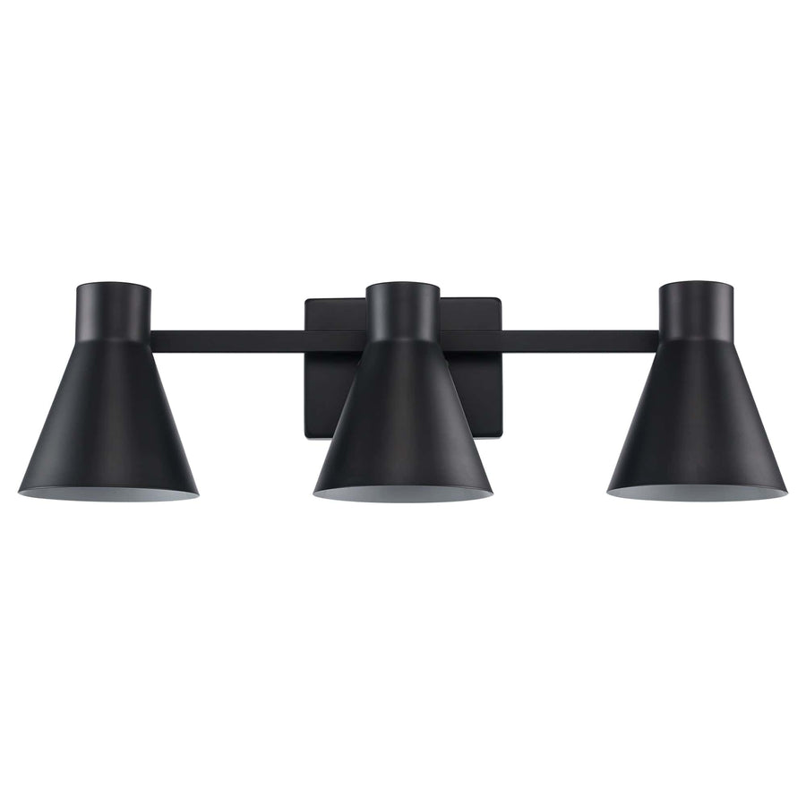 Trans Globe Gearshine 3 - Light Dimmable Vanity Flared Shades - Black