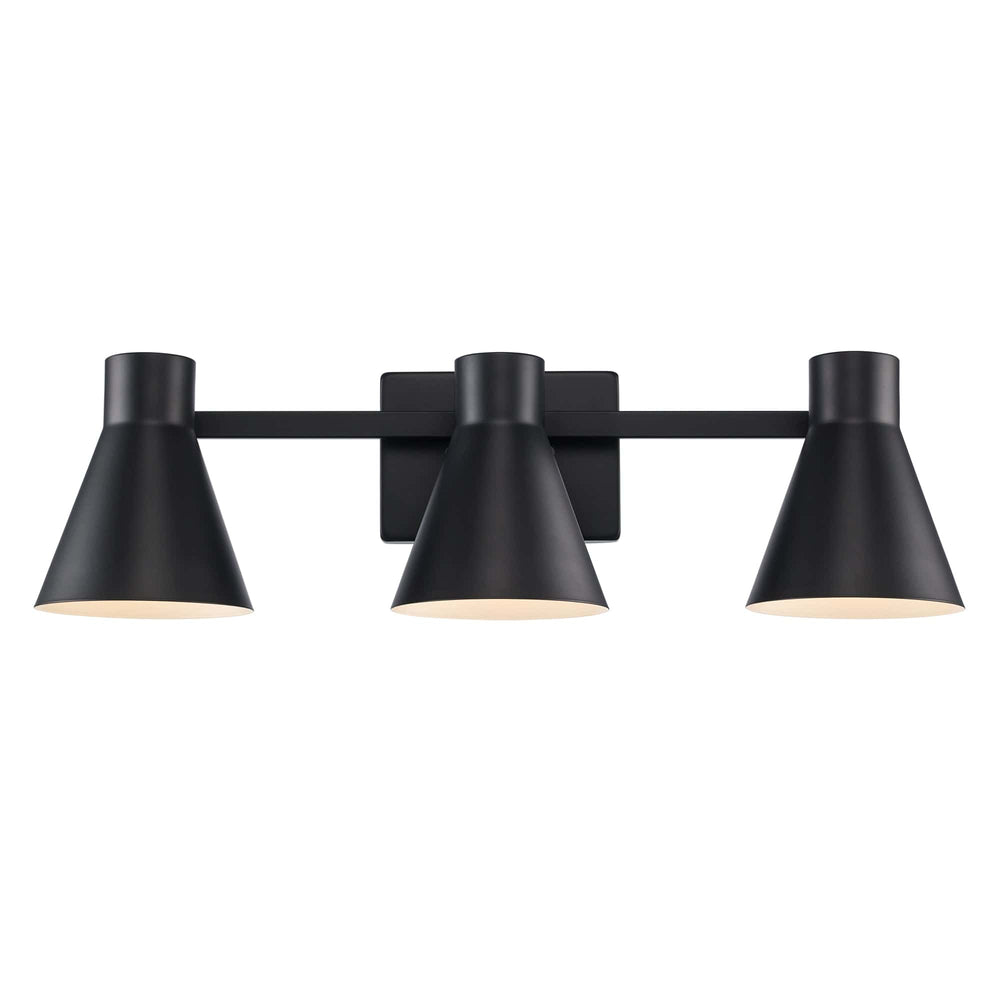 Trans Globe Gearshine 3 - Light Dimmable Vanity Flared Shades - Black