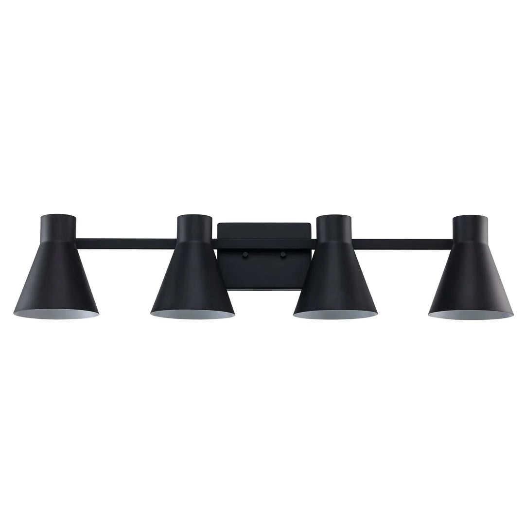 Trans Globe Gearshine 4 - Light Dimmable Vanity Flared Shades - Black