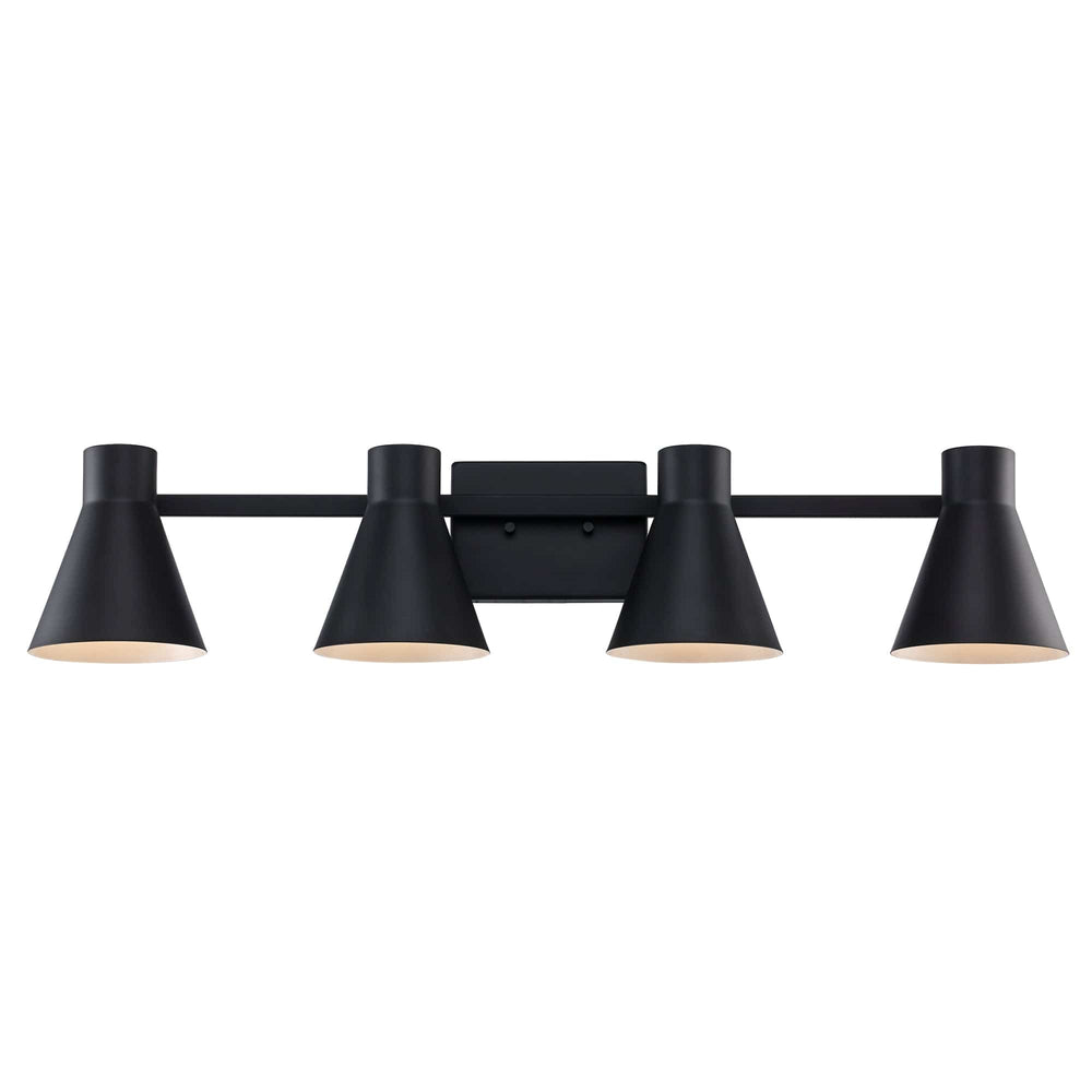 Trans Globe Gearshine 4 - Light Dimmable Vanity Flared Shades - Black
