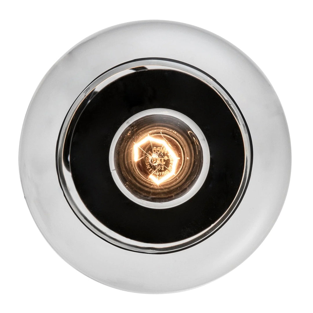 Black dimmable ceiling light fixture with exposed bulb for modern residential lighting