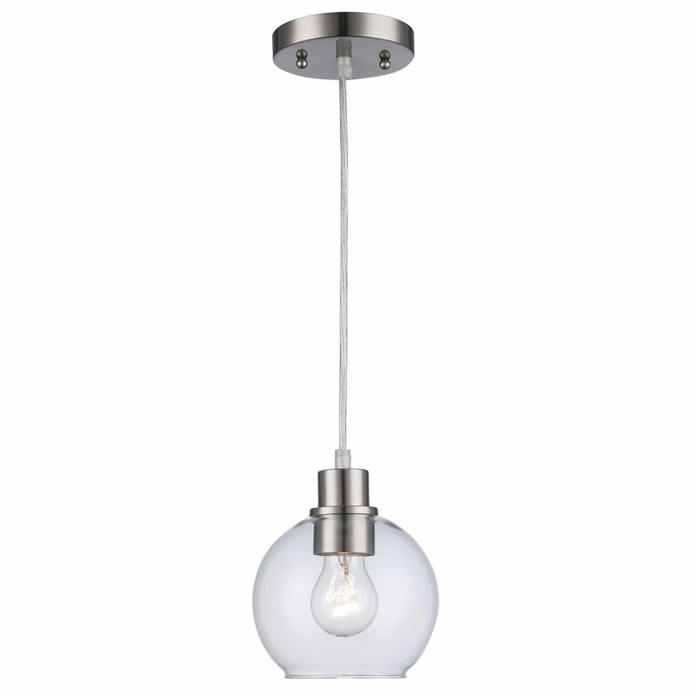 Trans Globe Grand 1 - Light Dimmable Lighting - Brushed Nickel