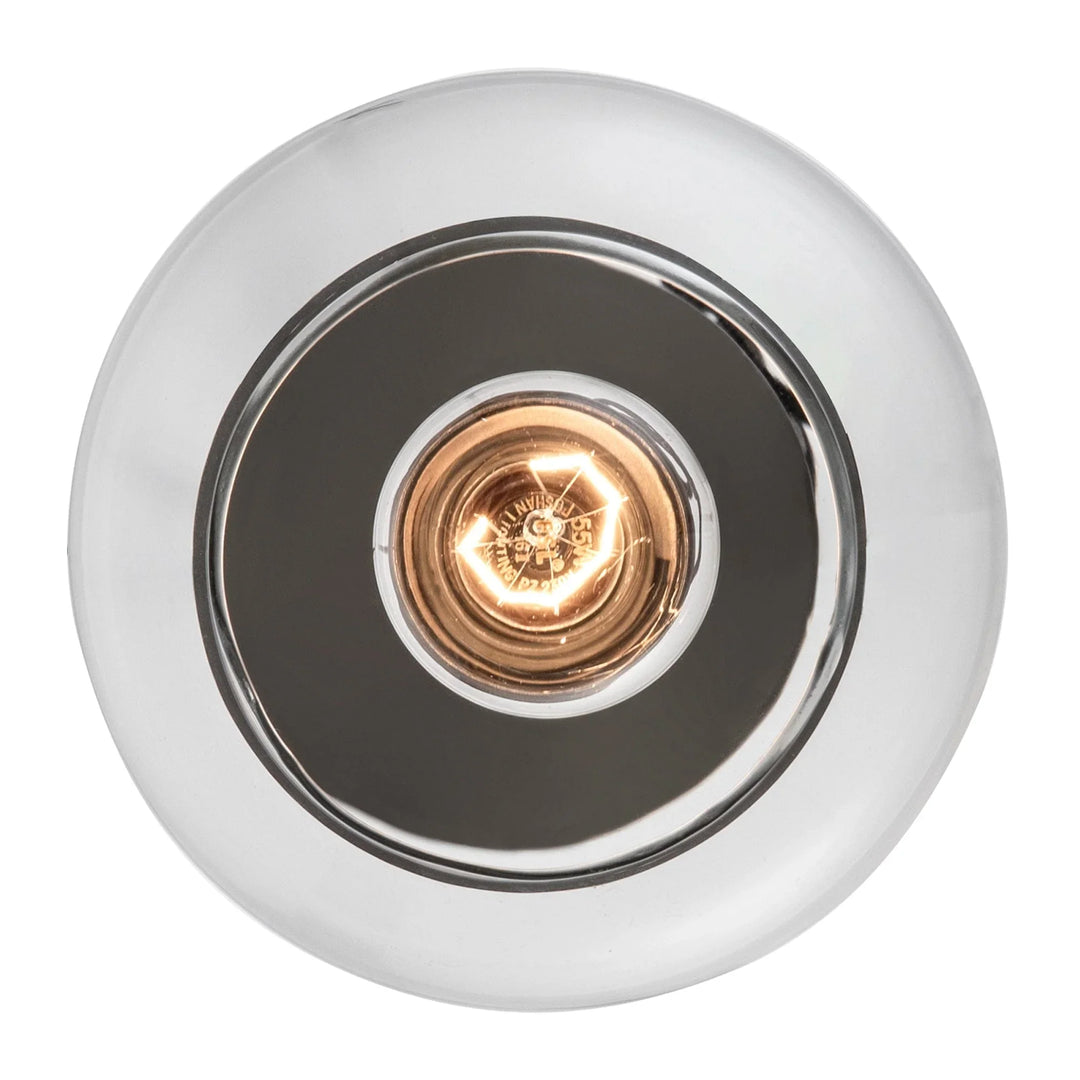 Ceiling-mounted dimmable light fixture with brushed nickel finish for modern indoor lighting
