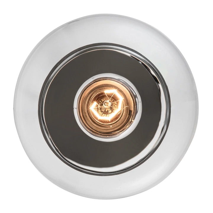 Ceiling-mounted dimmable light fixture with brushed nickel finish for modern indoor lighting