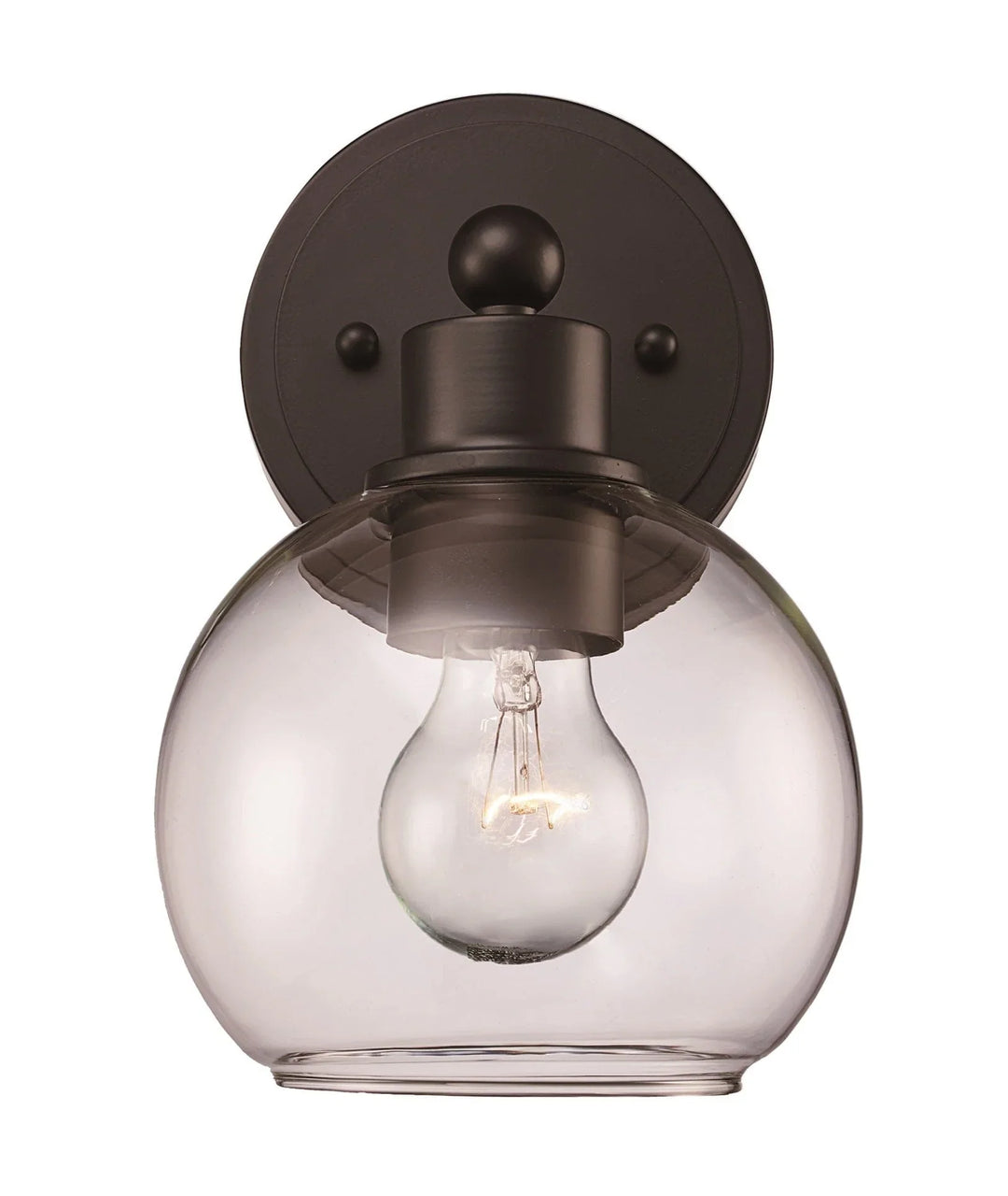 Trans Globe Grand 1 - Light Dimmable Wall Sconce - Black