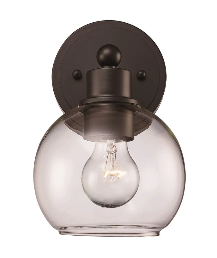 Trans Globe Grand 1 - Light Dimmable Wall Sconce - Black