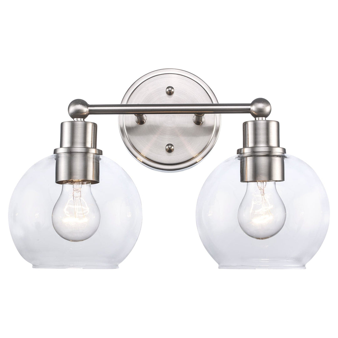 Trans Globe Grand 2 - Light Dimmable Vanity  Bailey - Brushed Nickel