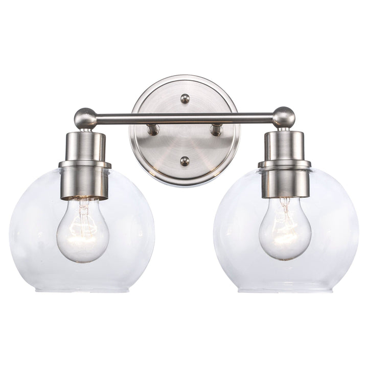 Trans Globe Grand 2 - Light Dimmable Vanity  Bailey - Brushed Nickel