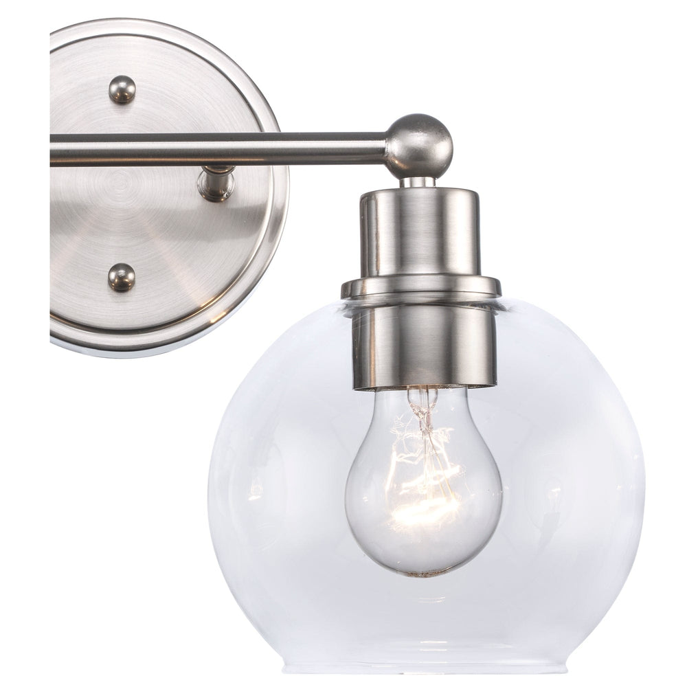 Trans Globe Grand 2 - Light Dimmable Vanity  Bailey - Brushed Nickel