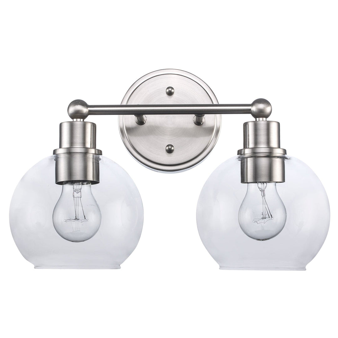 Trans Globe Grand 2 - Light Dimmable Vanity  Bailey - Brushed Nickel