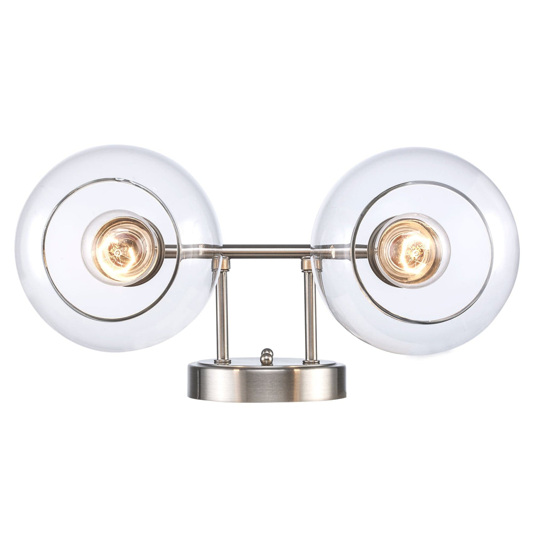 Trans Globe Grand 2 - Light Dimmable Vanity  Bailey - Brushed Nickel