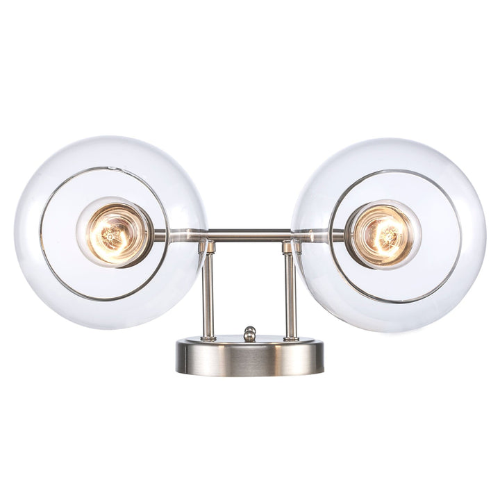 Trans Globe Grand 2 - Light Dimmable Vanity  Bailey - Brushed Nickel