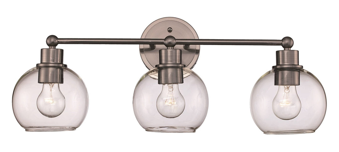 Trans Globe Grand 3 - Light Dimmable Vanity Bailey - Brushed Nickel