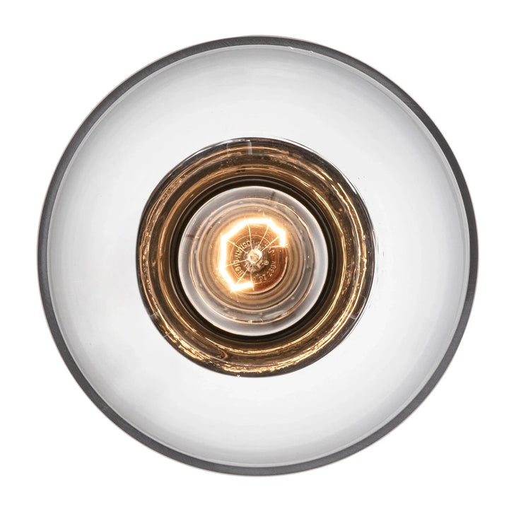 Single Edison bulb pendant light with clear glass shade for modern interior lighting