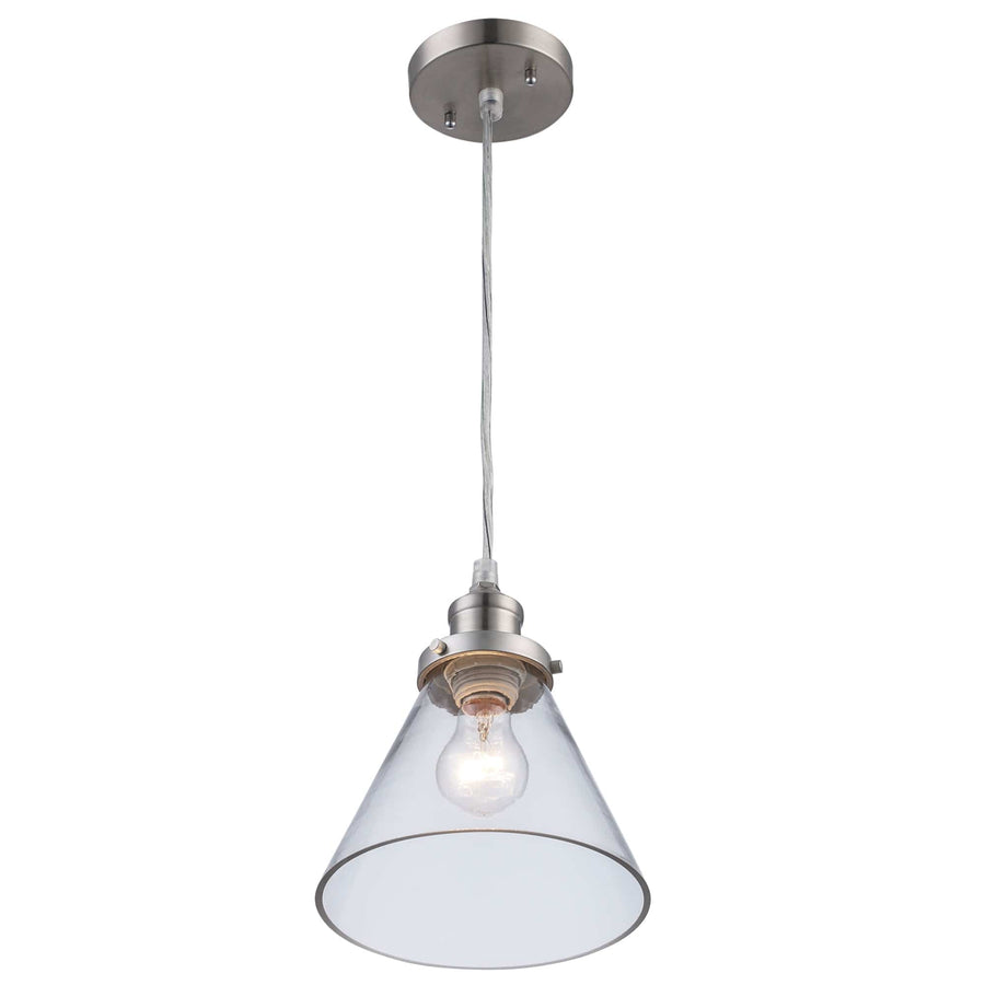 Trans Globe Jenny Single Light 7-1/2" Wide Mini Edison Bulb - Brushed Nickel