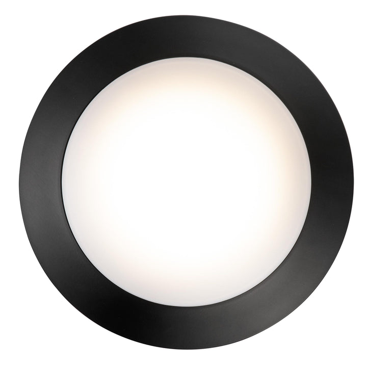Trans Globe Karis 1-Light Low-Profile Flush Mount Slim  Disc - Black