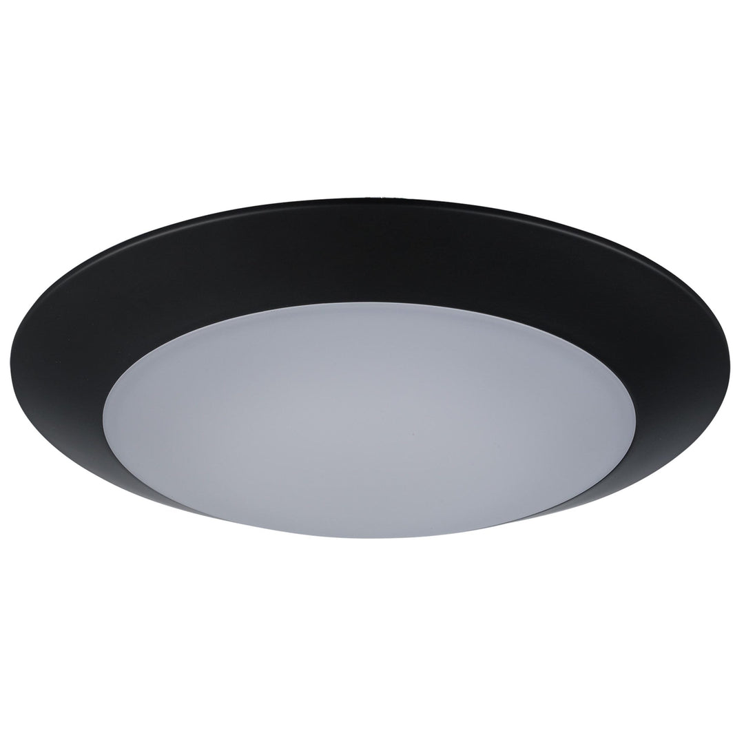 Trans Globe Karis 1-Light Low-Profile Flush Mount Slim  Disc - Black
