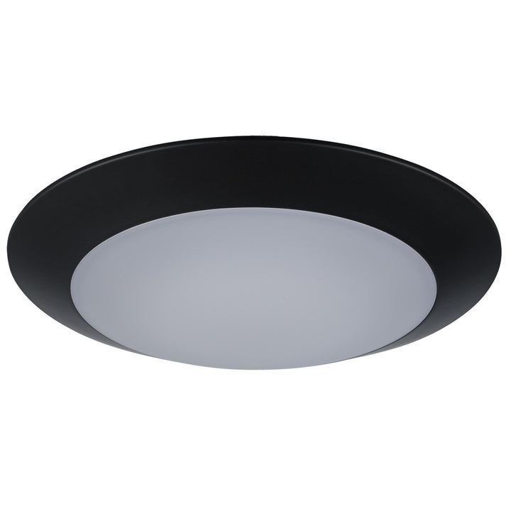 Trans Globe Karis 1-Light Low-Profile Flush Mount Slim  Disc - Black