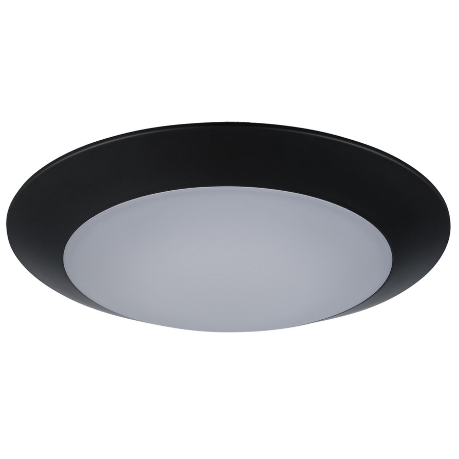 Trans Globe Karis 1-Light Low-Profile Flush Mount Slim  Disc - Black