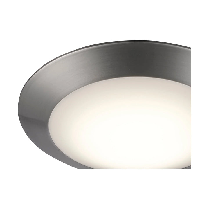 Trans Globe Karis 1-Light Low-Profile Flush Mount Slim  Disc -  Brushed Nickel