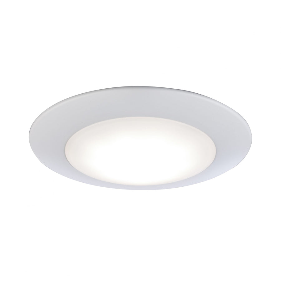 Trans Globe Karis 1-Light Low-Profile Flush Mount Slim  Disc - White