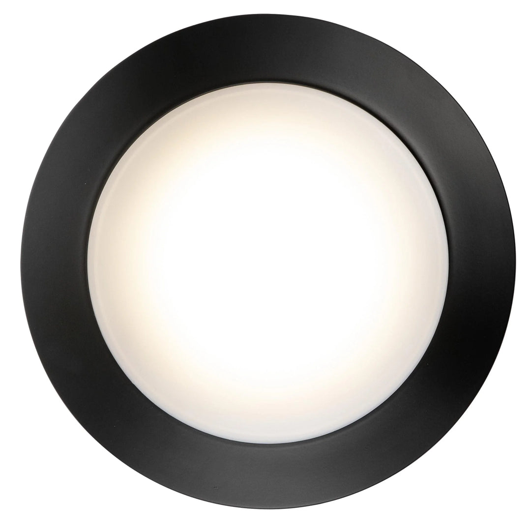 Trans Globe Karis Low-Profile Flush Mount Slim Disc - Black