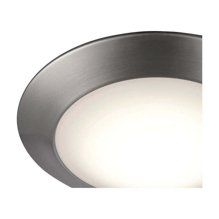 Trans Globe Karis Low-Profile Flush Mount Slim Disc - Brushed Nickel