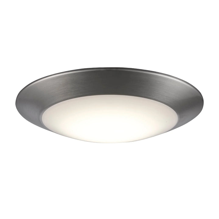 Trans Globe Karis Low-Profile Flush Mount Slim Disc - Brushed Nickel