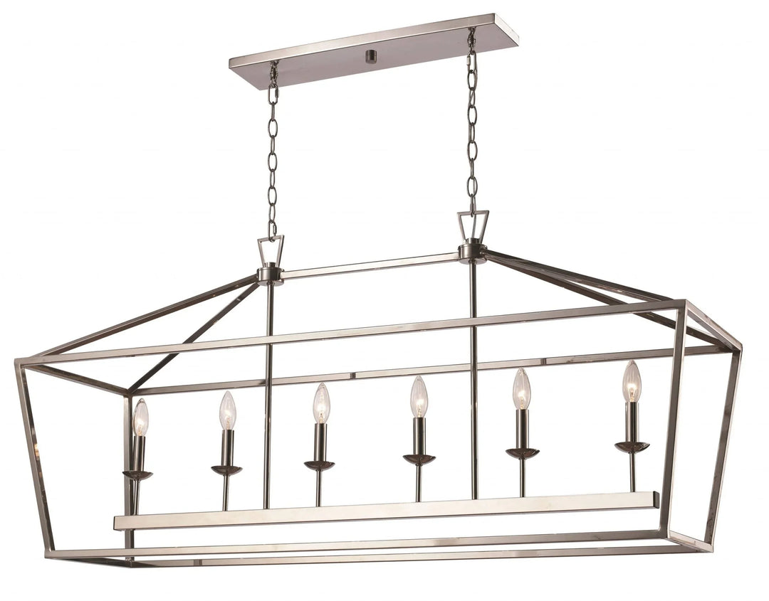 Trans Globe Lacey 49" Pendant - Polished Chrome