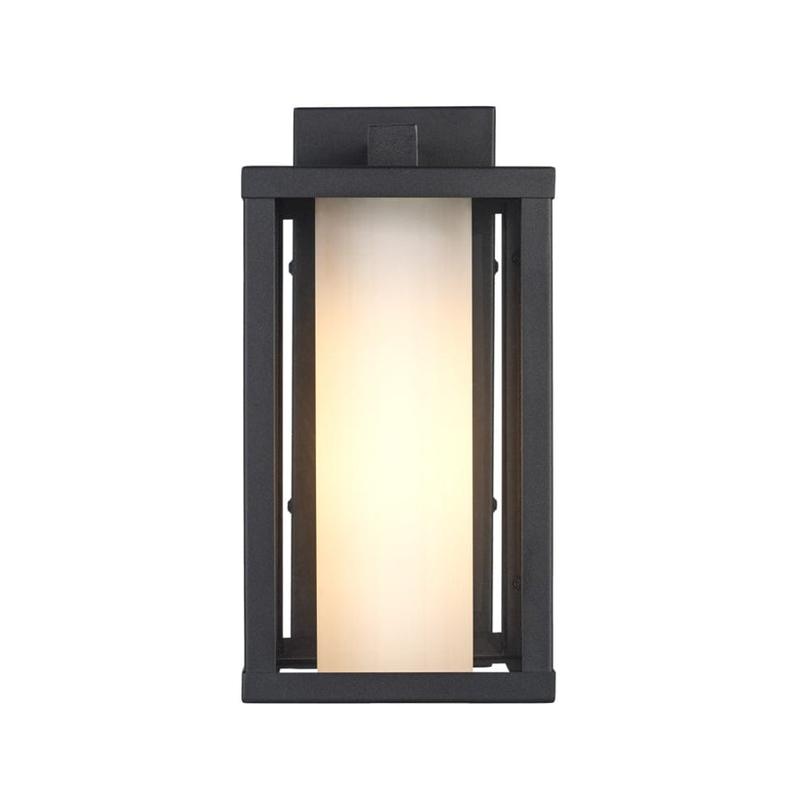 Trans Globe Lantern Med Frost- Black