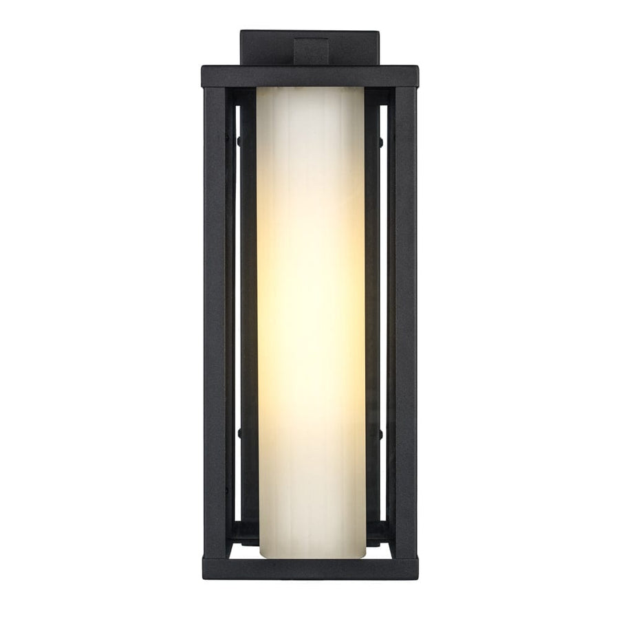 Trans Globe Lantern Med Frost- Black