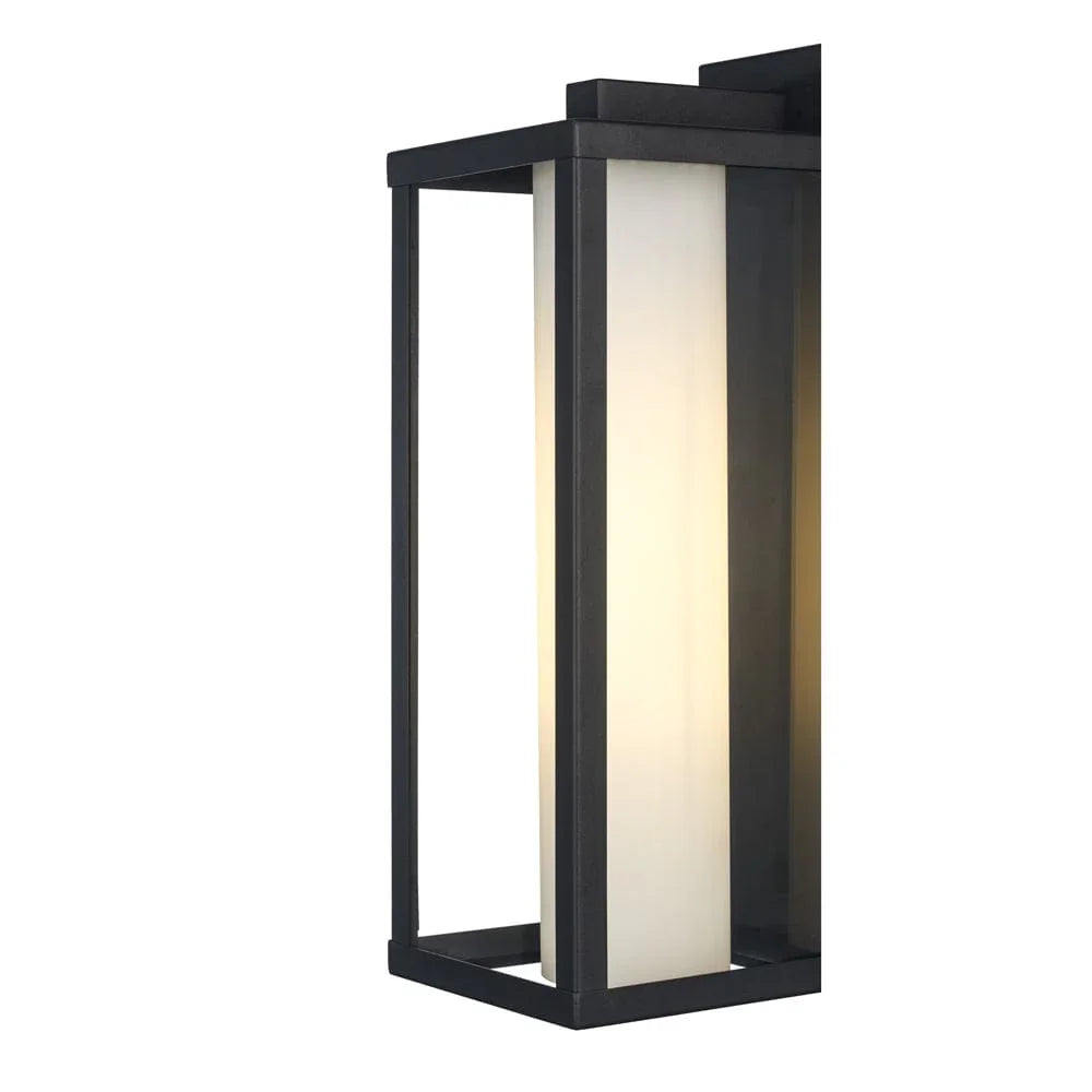 Trans Globe Lantern Med Frost- Black