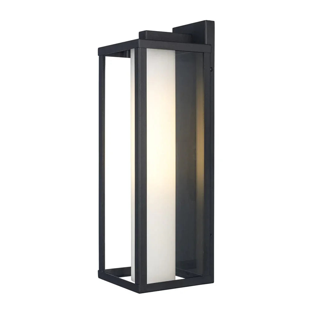 Trans Globe Lantern Med Frost- Black