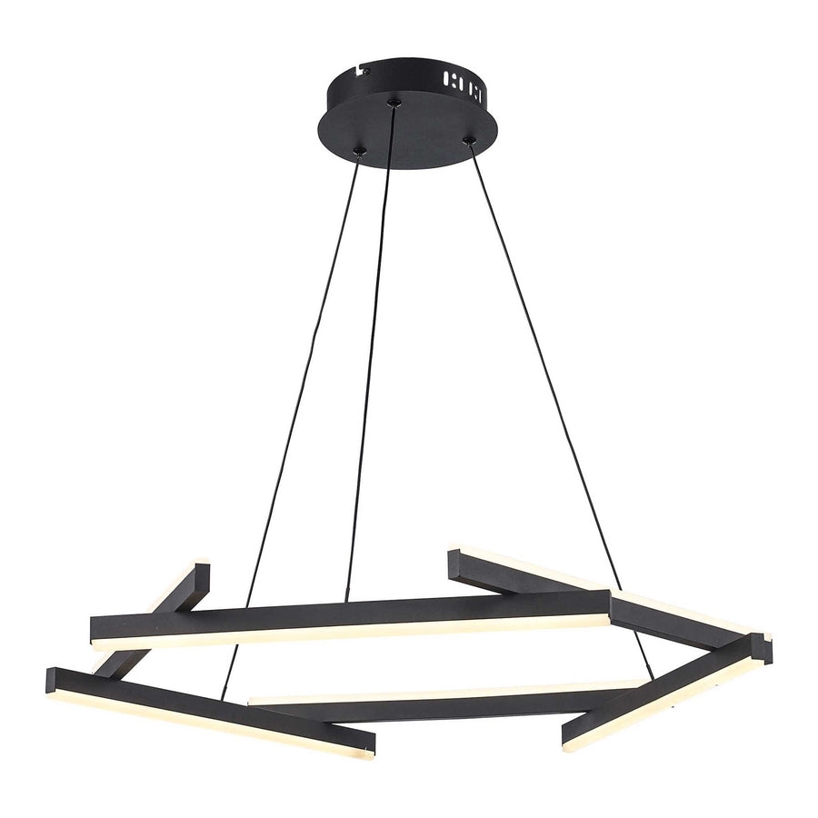 Trans Globe LED Celstia Modern Chandelier - Black