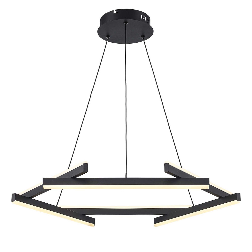 Trans Globe LED Celstia Modern Chandelier - Black