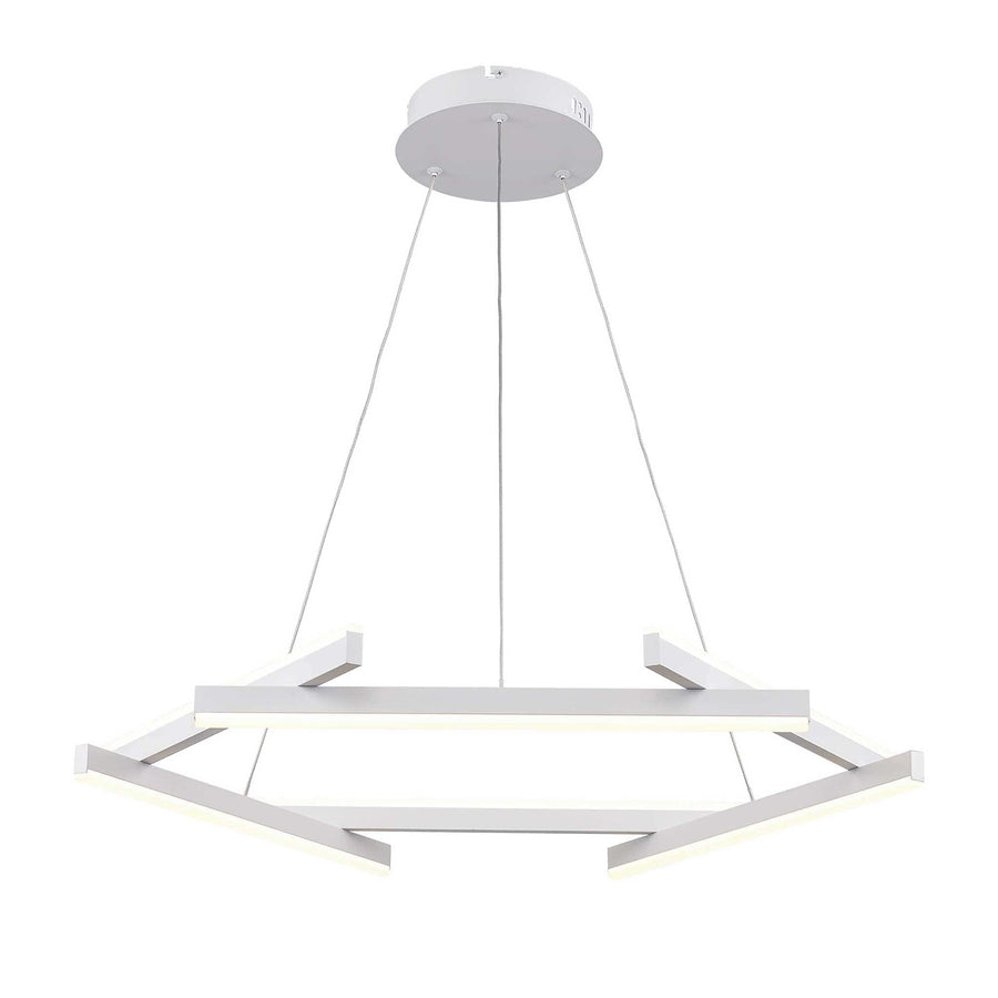 Trans Globe LED Celstia Modern Chandelier - White