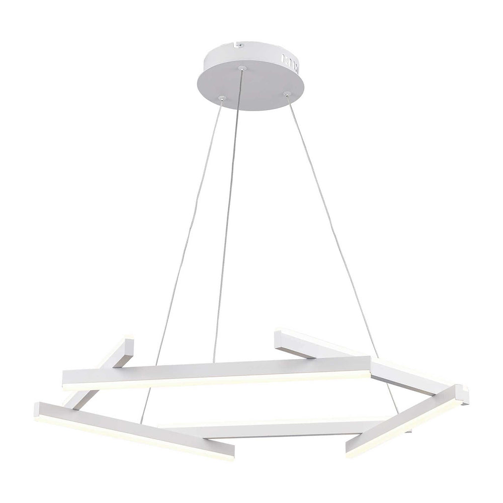 Trans Globe LED Celstia Modern Chandelier - White