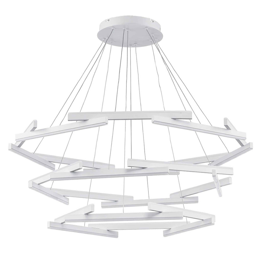 Trans Globe LED Celstia Modern Chandelier - White